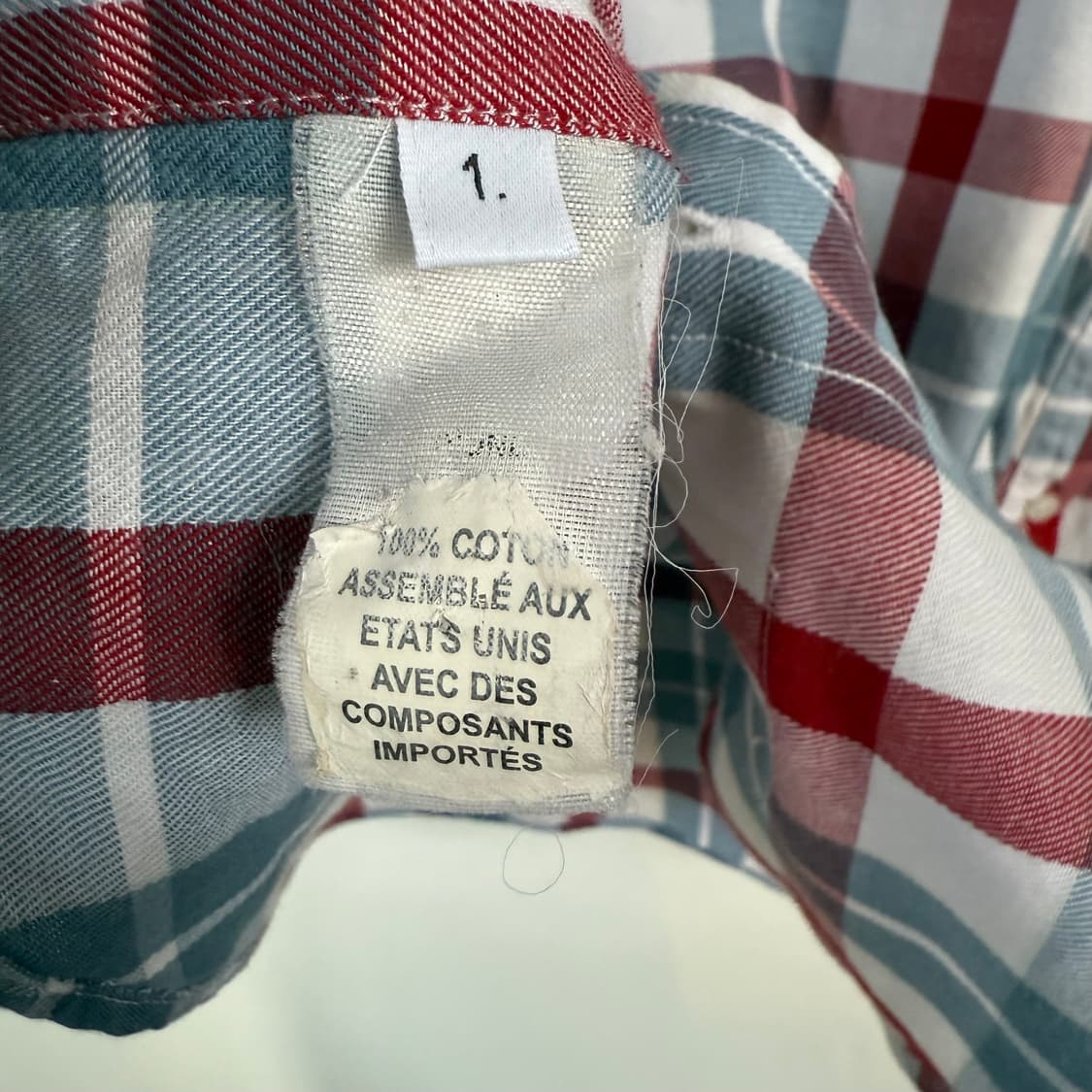 톰브라운 체크 셔츠 상품이미지5