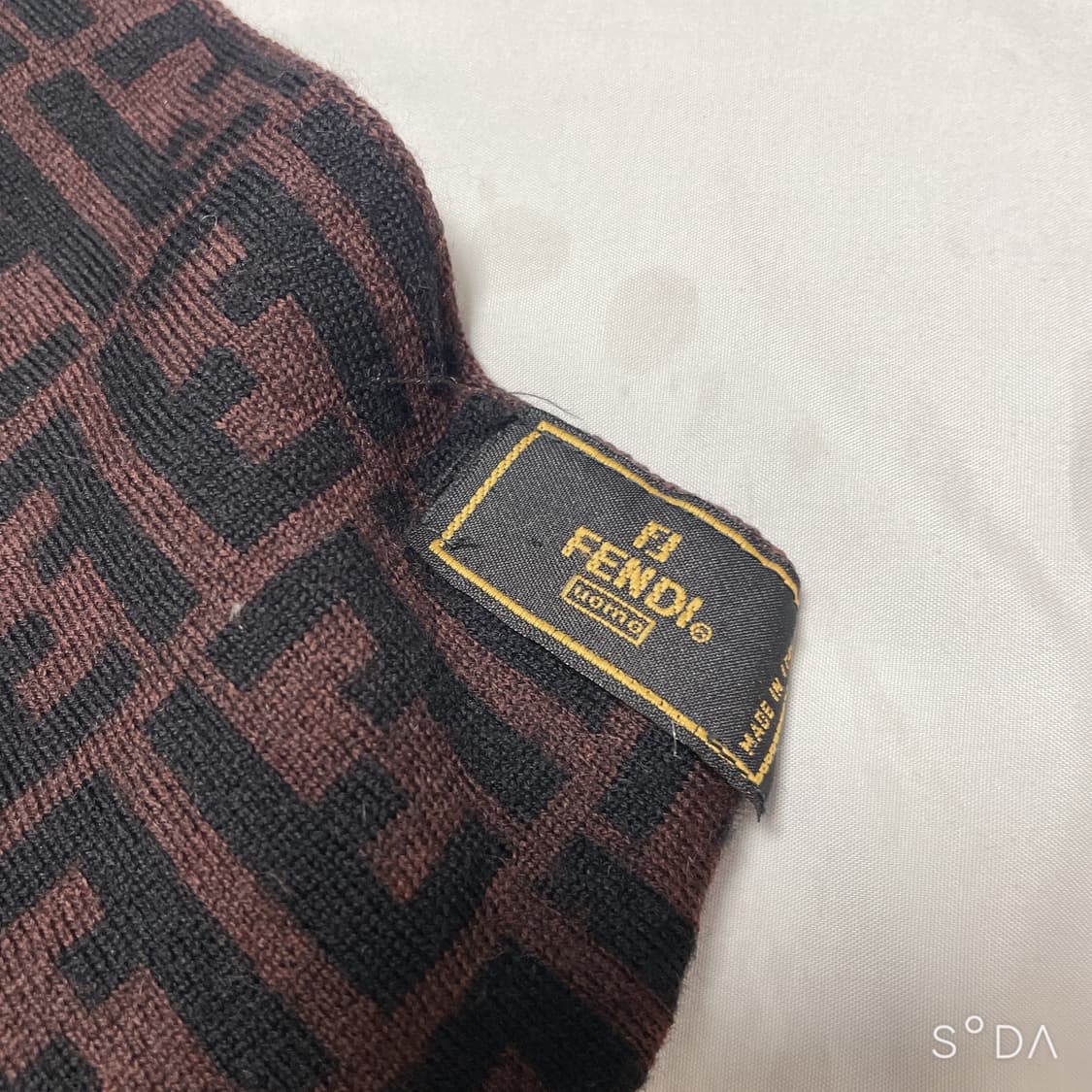 펜디 FF 로고 머플러 브라운 상품이미지2