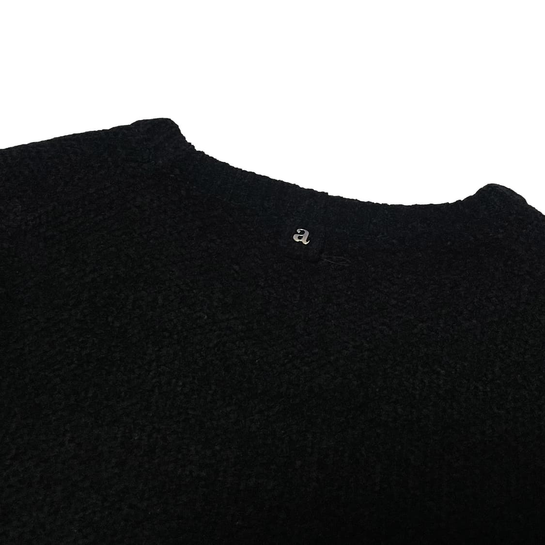 알레그리 블랙 라운드넥 니트 상품이미지5