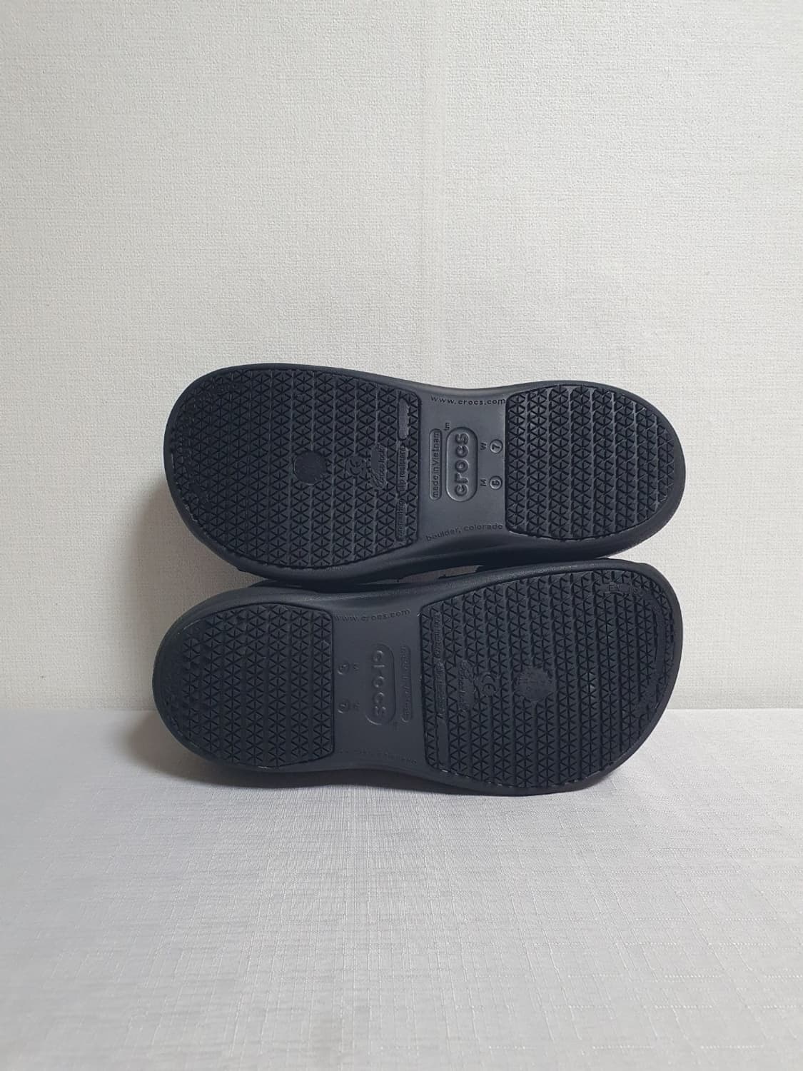 240mm 크록스 샌들 비스트로 워크 클로그 블랙 W7 상품이미지7