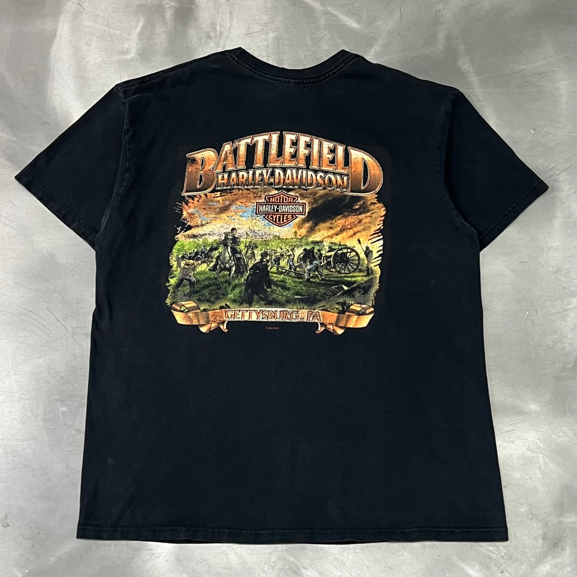 할리데이비슨 프린팅 반팔티 y15721 상품이미지2