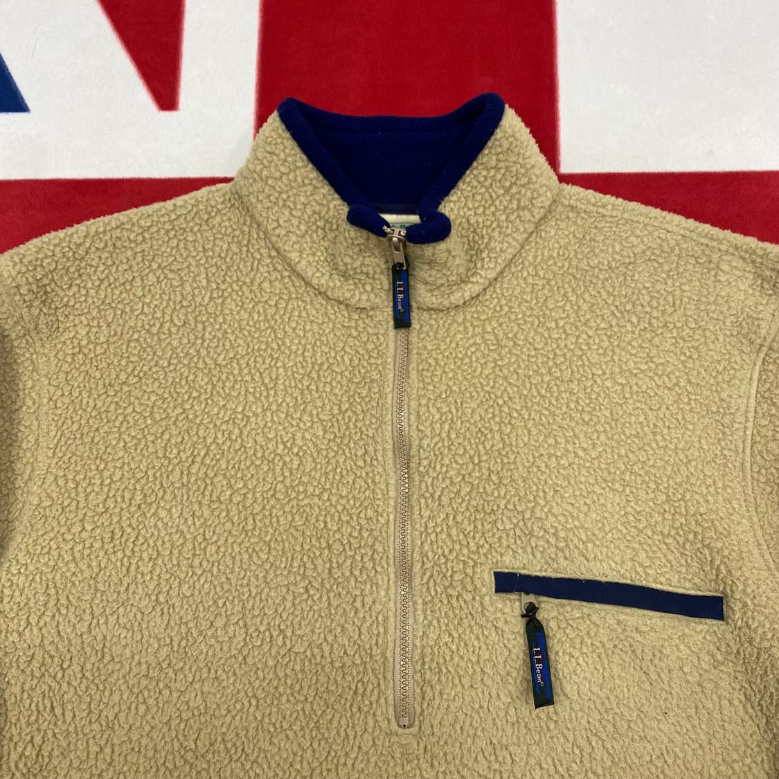 90s 칸예 L.L.bean 반집업 플리스 실측 105  상품이미지3