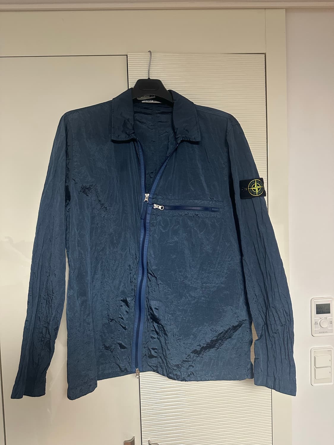 스톤아일랜드 나일론 메탈 오버셔츠 블루 XXL 상품이미지4