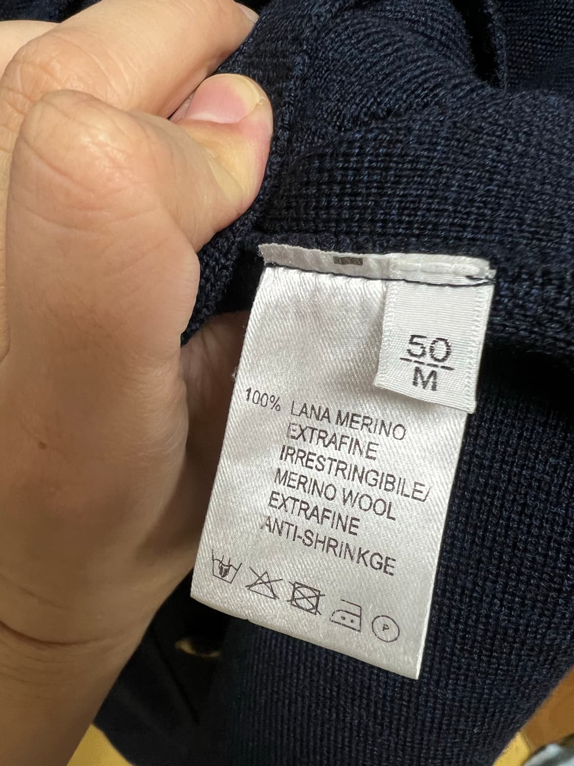 세테필리 캐시미어 네이비 더블 브레스티드 울 자켓 가디건 50 M 사이즈 상품이미지4