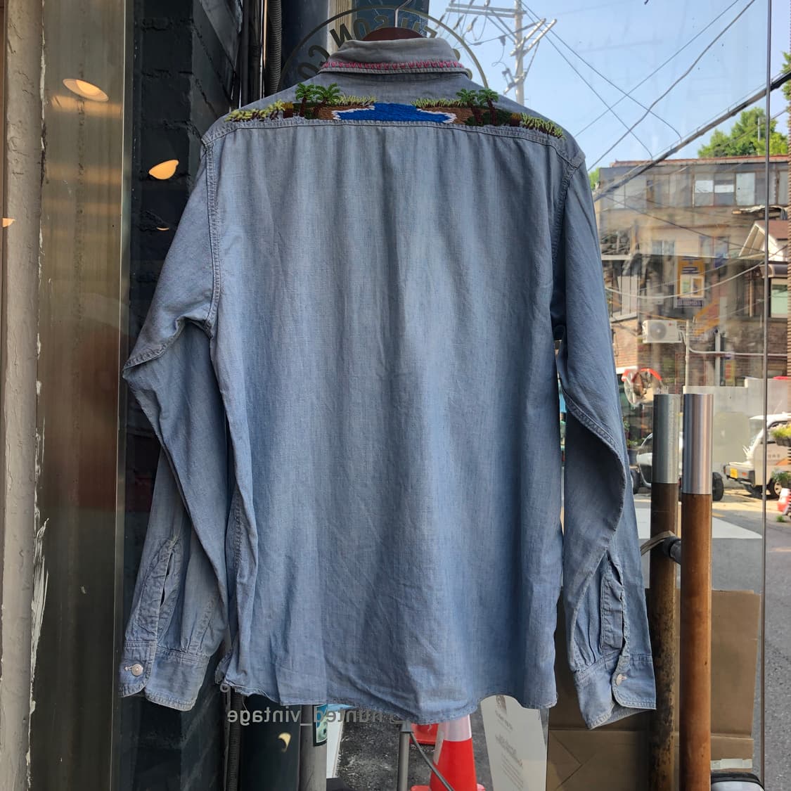 50s Bigmac chambray shirt-L 상품이미지6
