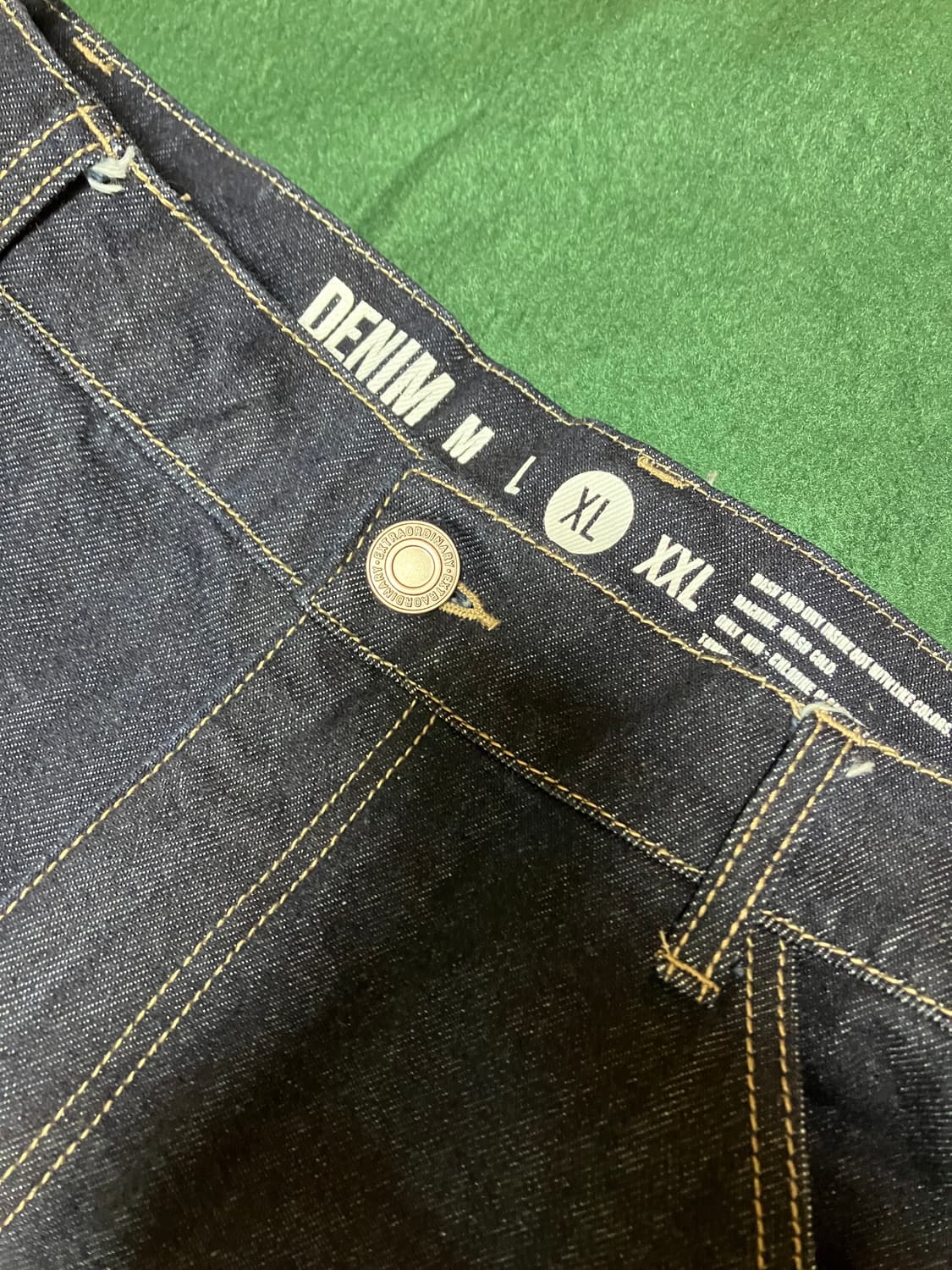 double knee denim raw denim 생지 인디고 상품이미지1