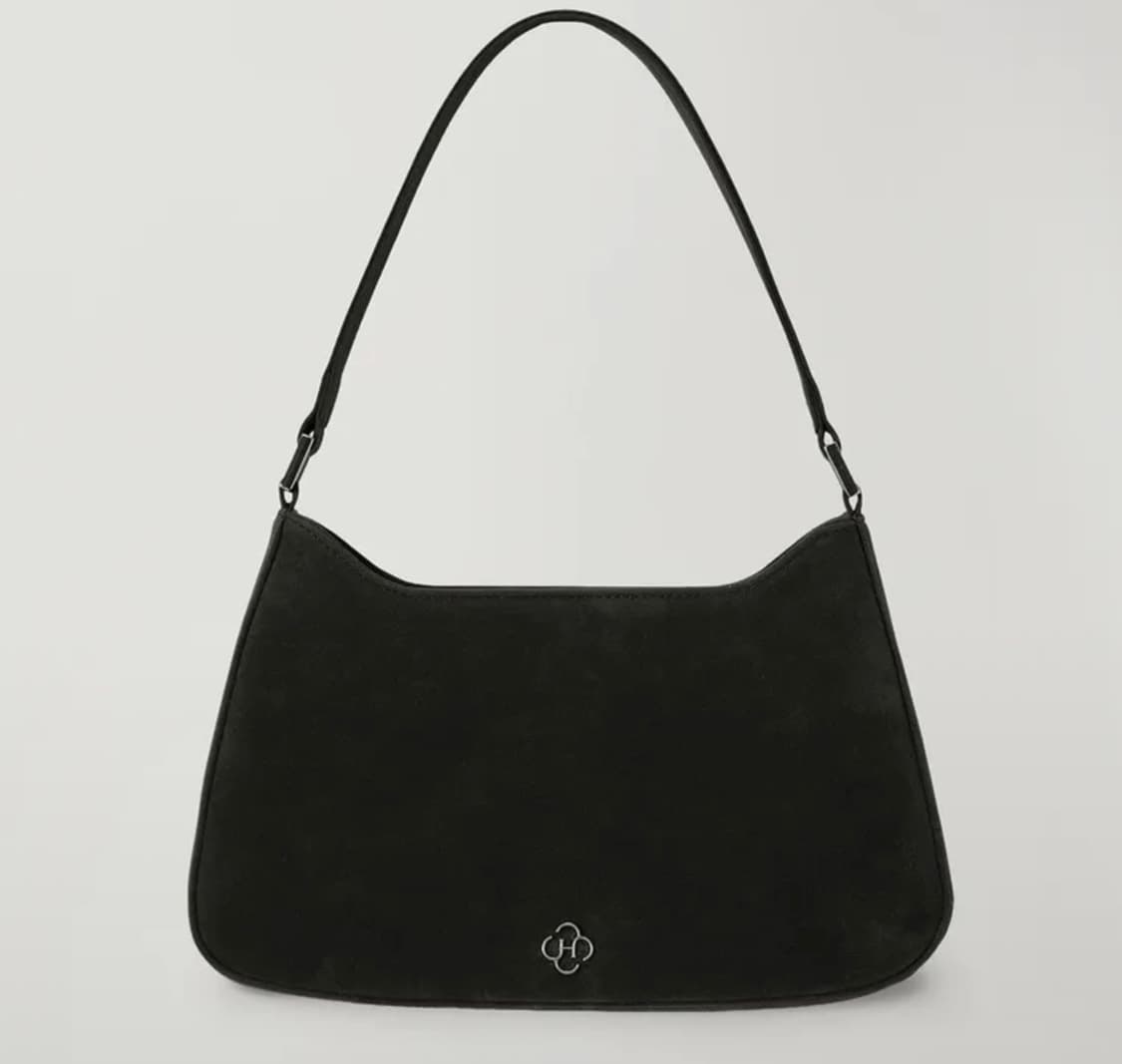 히어리 스웨이드 숄더백_블랙 상품이미지1