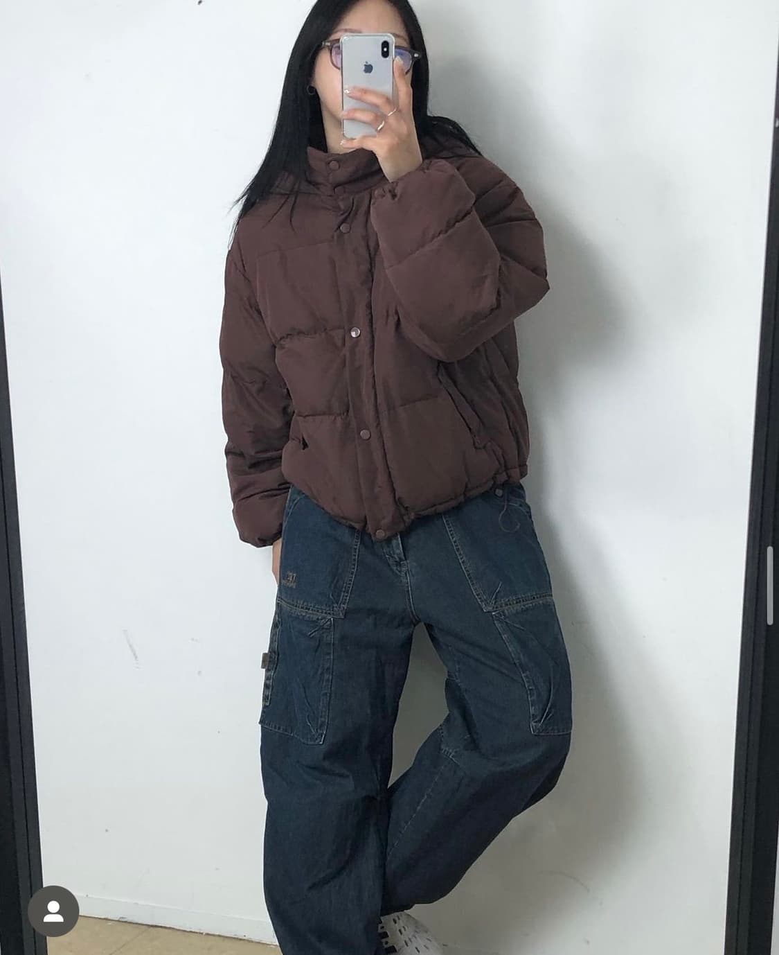 nice claup brown brick padding 상품이미지2