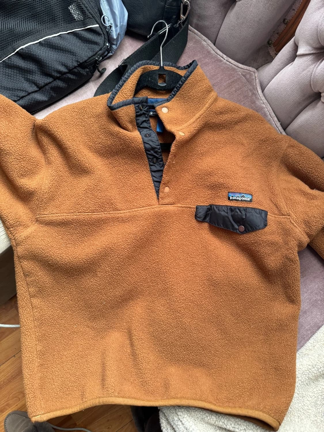 90s 파타고니아 신칠라 스냅-T 브라운/블랙 자메이카 상품이미지2