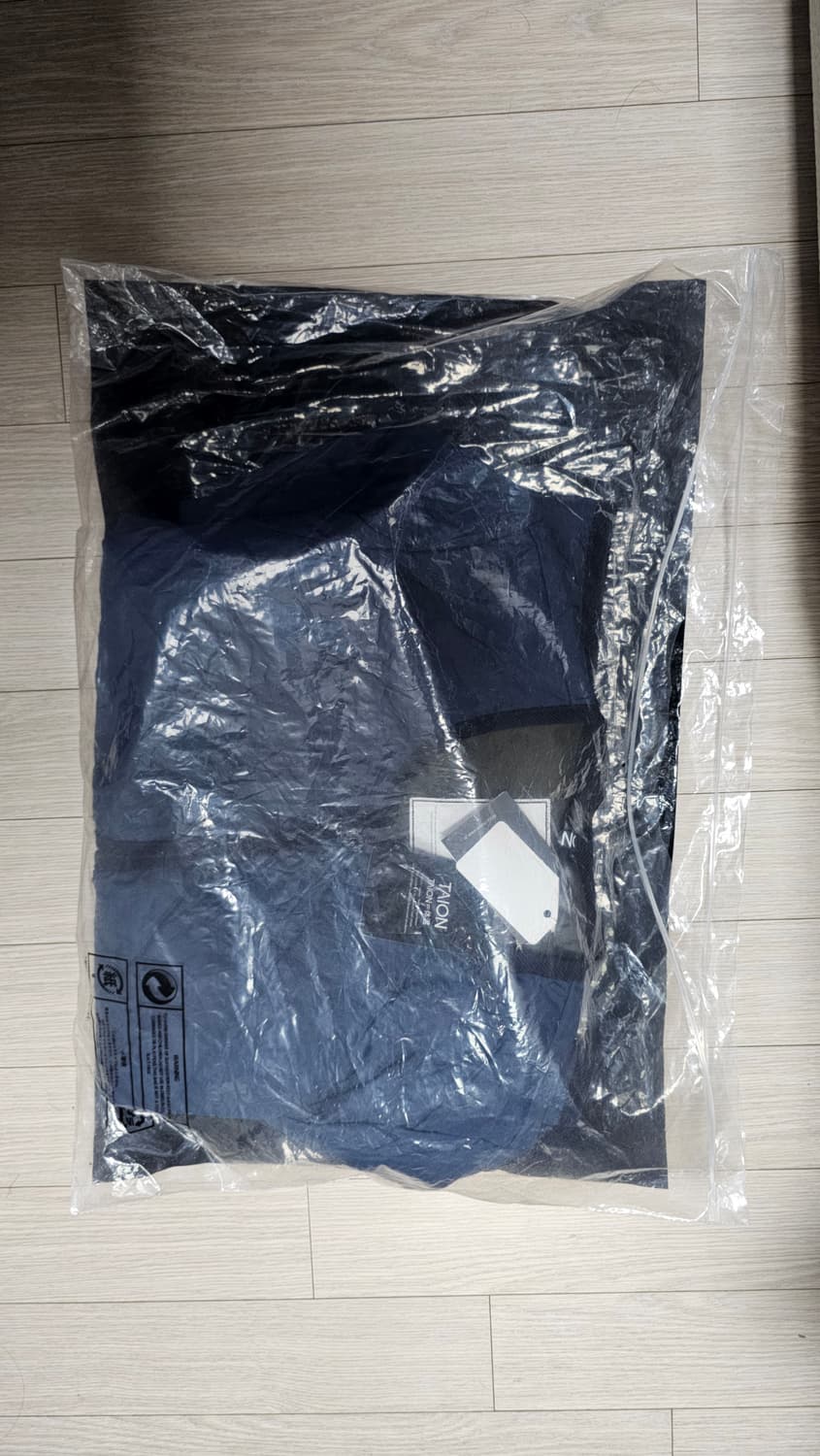 타이온 파이핑 크루넥 경량 패딩 자켓 네이비 L100 상품이미지7