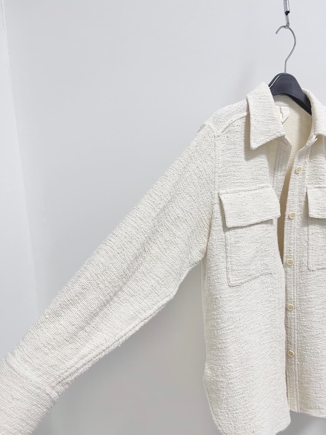 아르켓 코튼 트위드 셔츠 자켓 상품이미지5