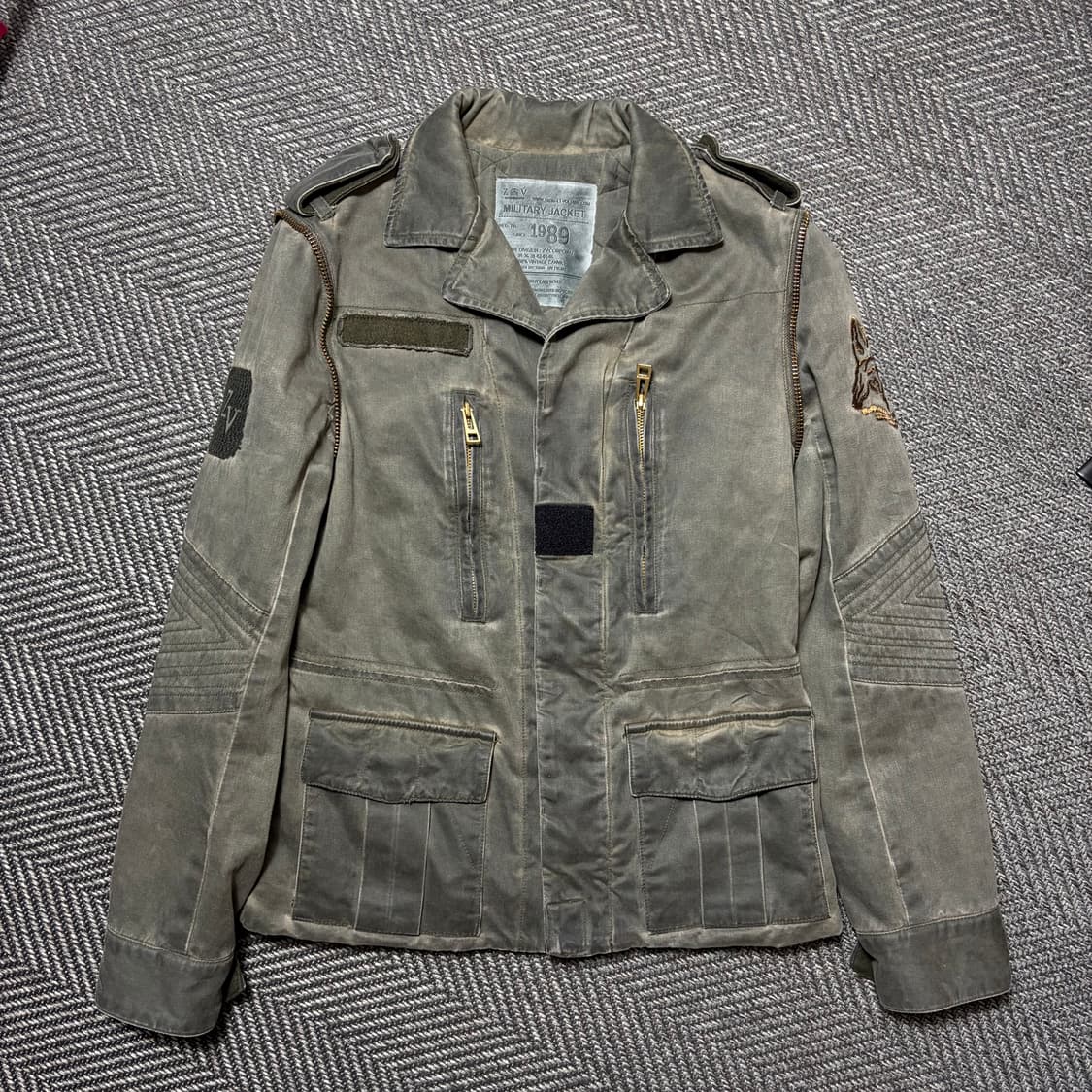 80s 자딕앤볼테르 밀리터리 야상 자켓 (S) 상품이미지1