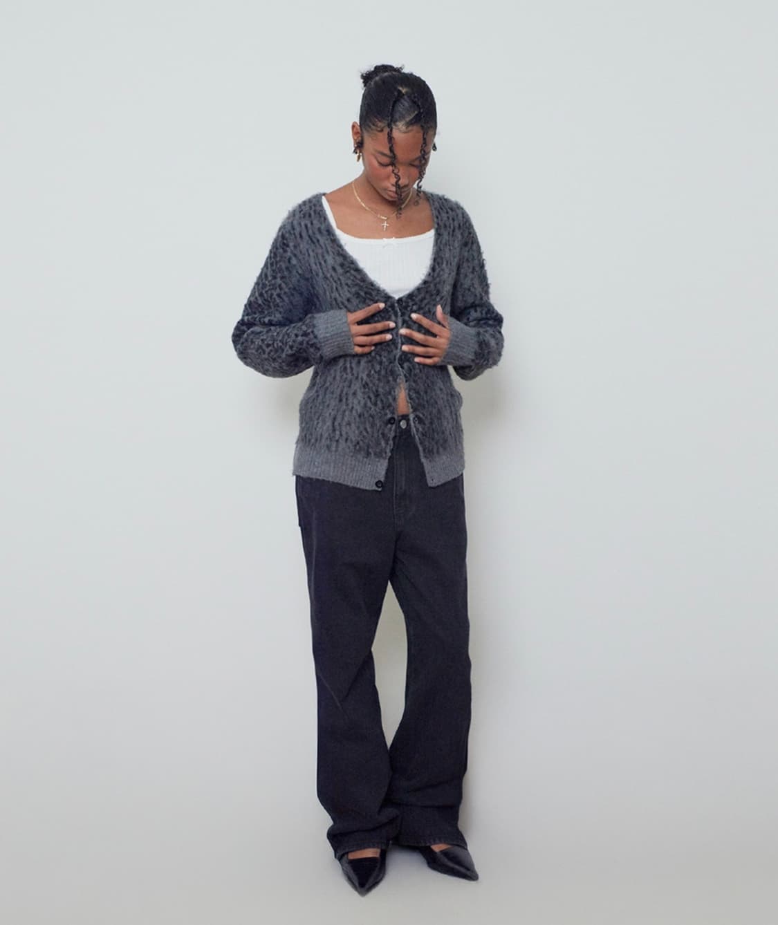 Suade Leopard Cardigan 상품이미지2