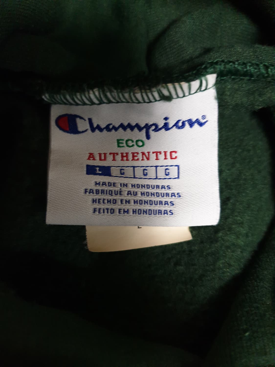 챔피온 ECO 후드티 다크그린 (L) 상품이미지2