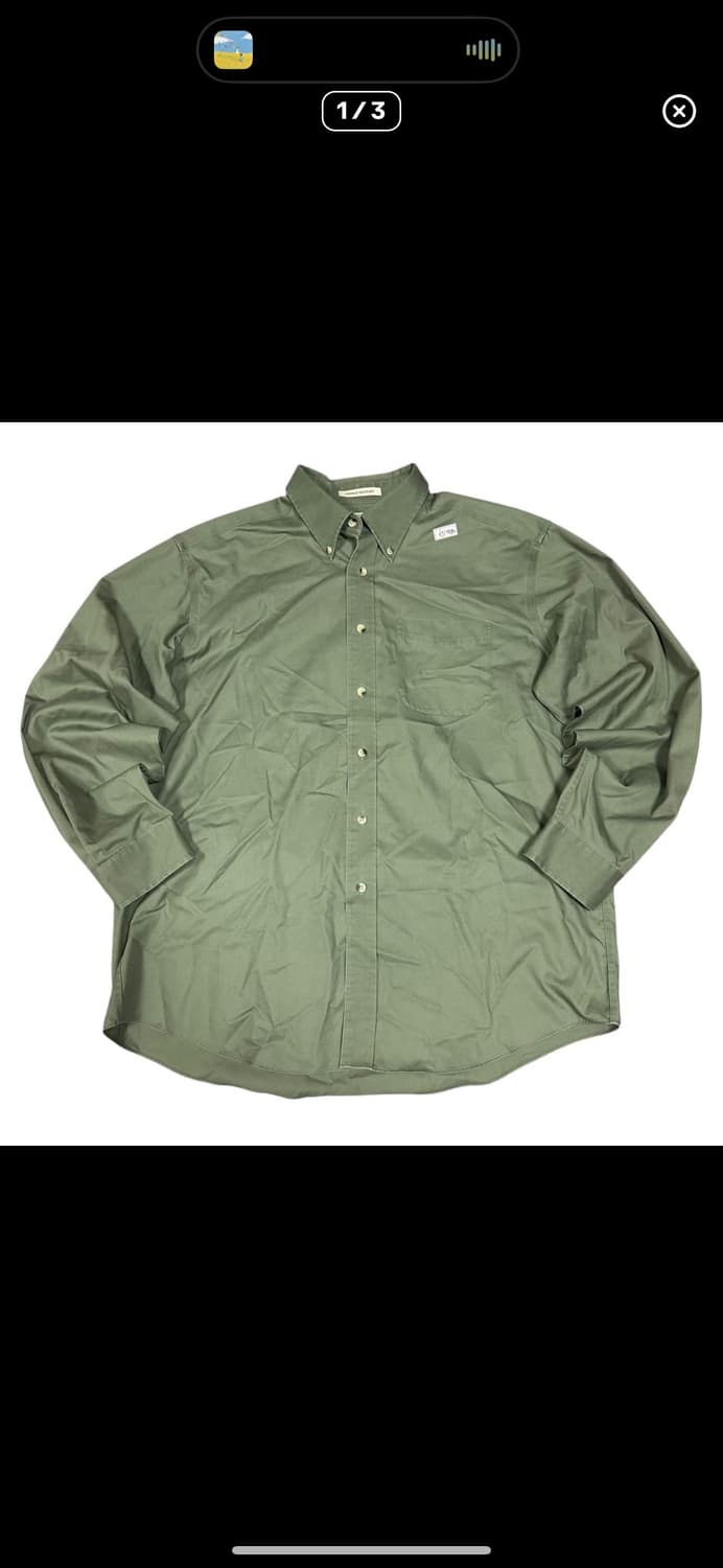 (바배) LLB 엘엘빈 오버핏 카키 셔츠 상품이미지1