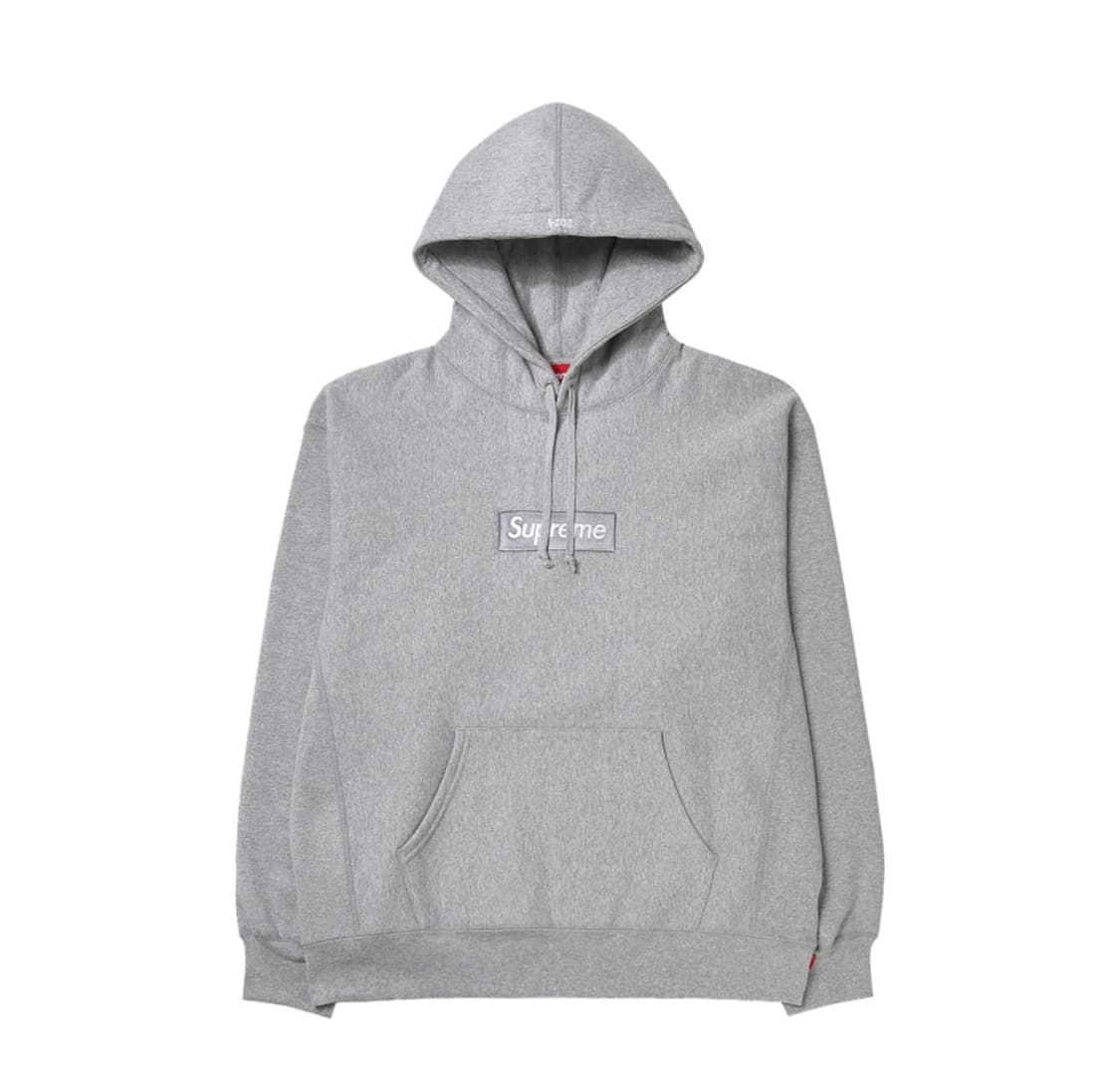 24fw 슈프림 박스로고 후드 그레이m 상품이미지1