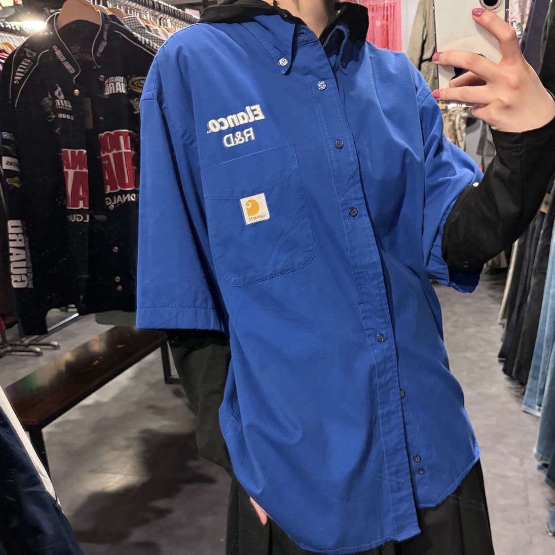 [IM] Carhartt 칼하트 반팔 셔츠 블루 상품이미지5