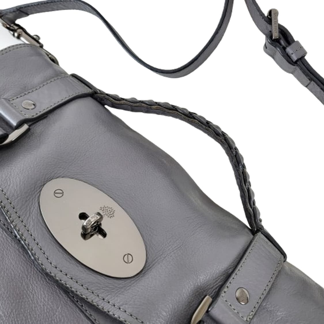 정품 멀버리 알렉사 메탈그레이 미듐 상품이미지8