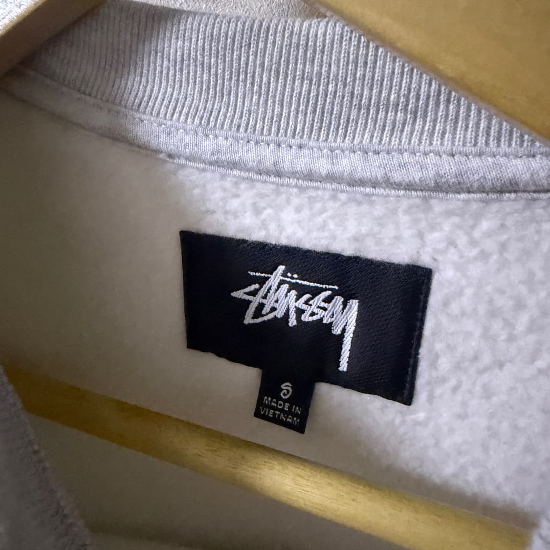 스투시 스투 아플리케 크루넥 118577 S(오버핏 77) 상품이미지5