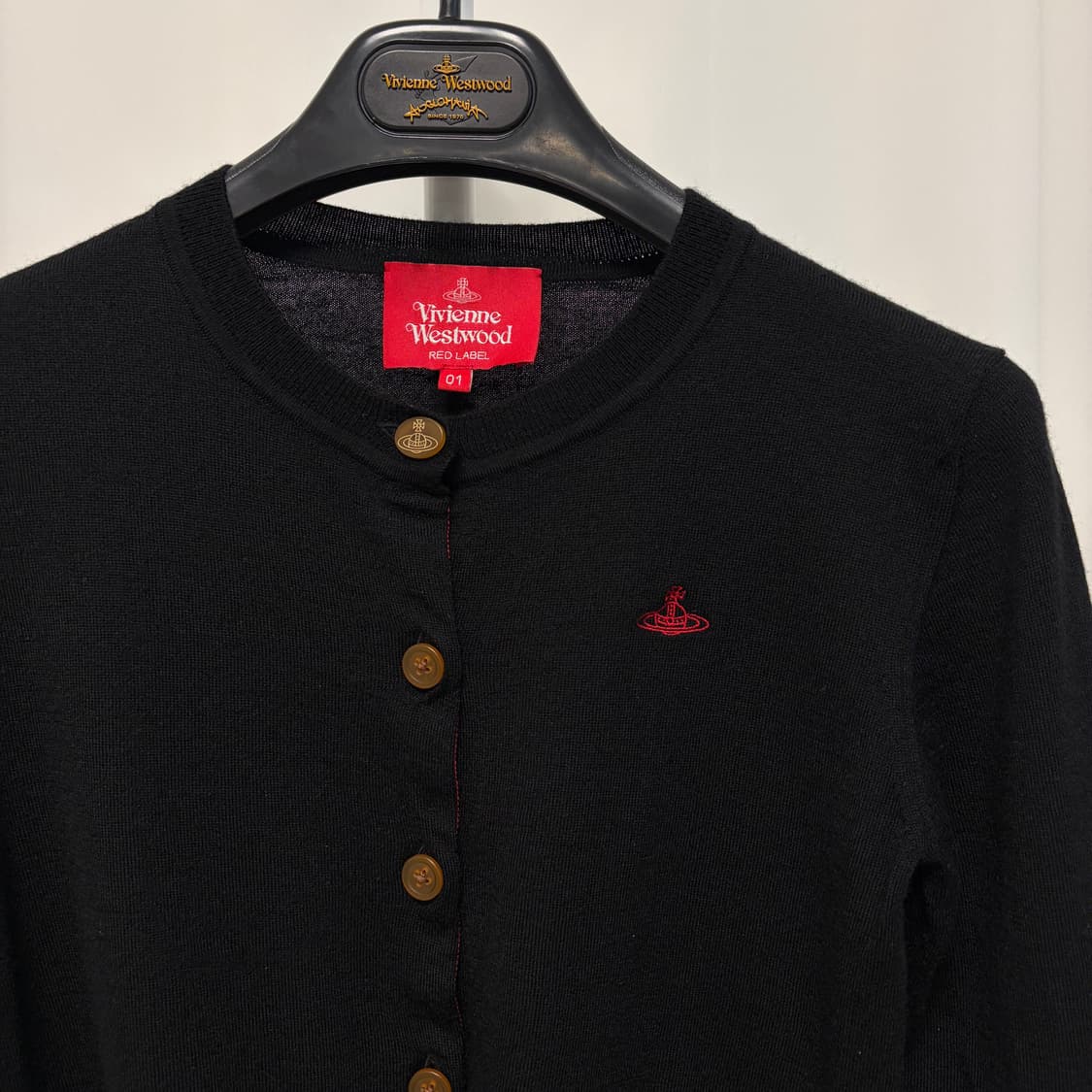 비비안웨스트우드 레드라벨 파인울 베이직 가디건 상품이미지2