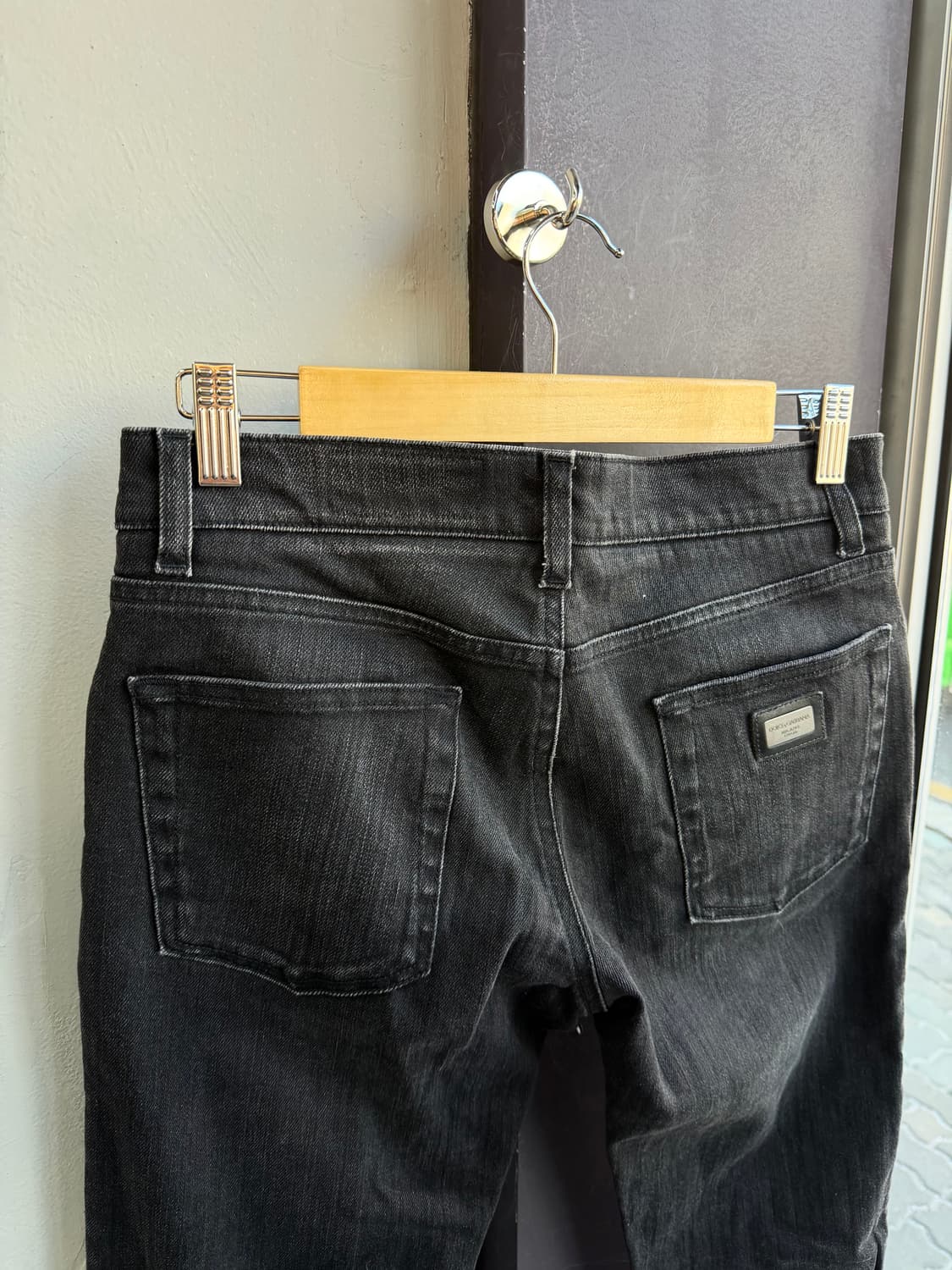 46/ 돌체앤가바나 백로고 패치 슬림핏 팬츠 상품이미지6