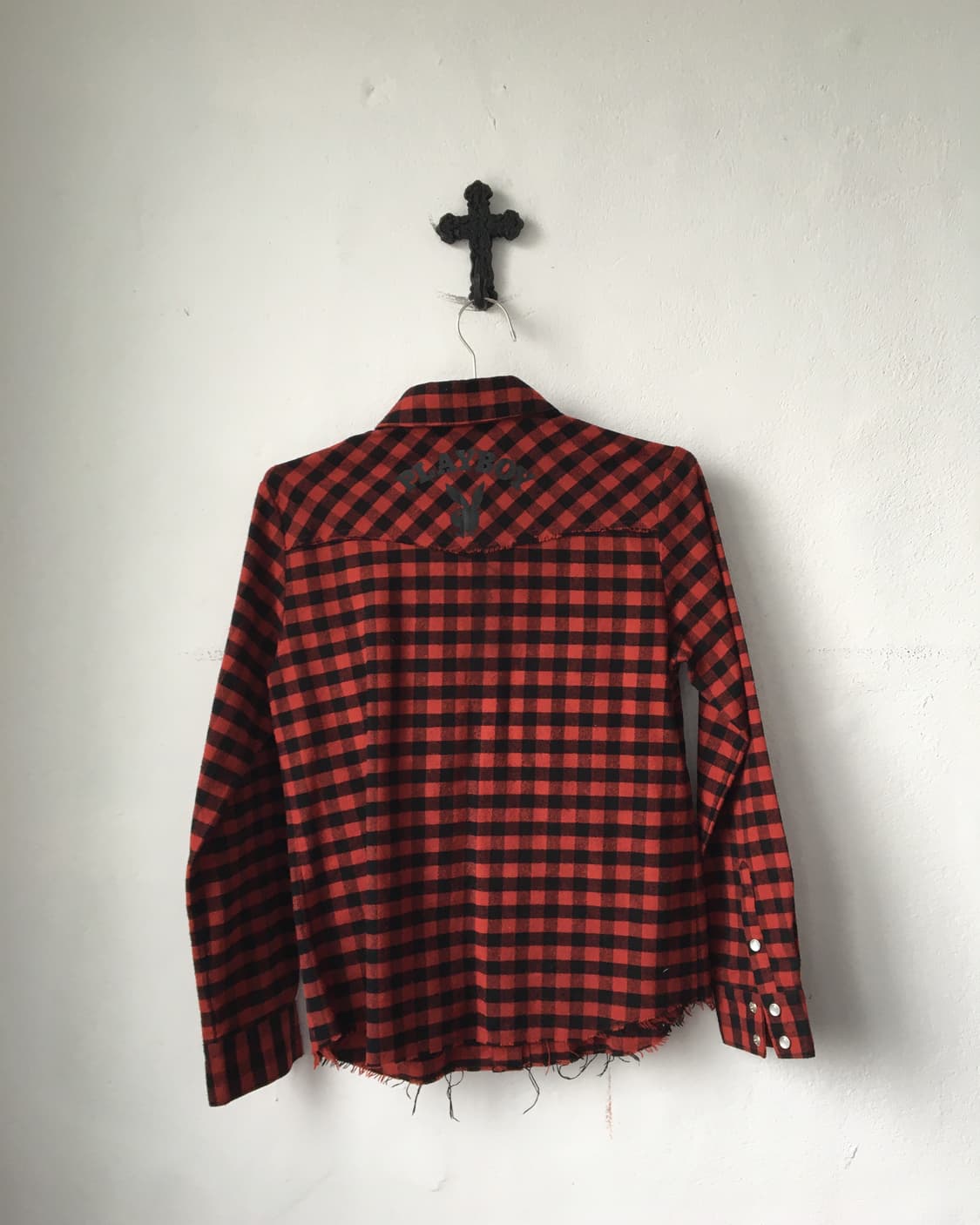 Playboy check pattern hisrt 상품이미지3