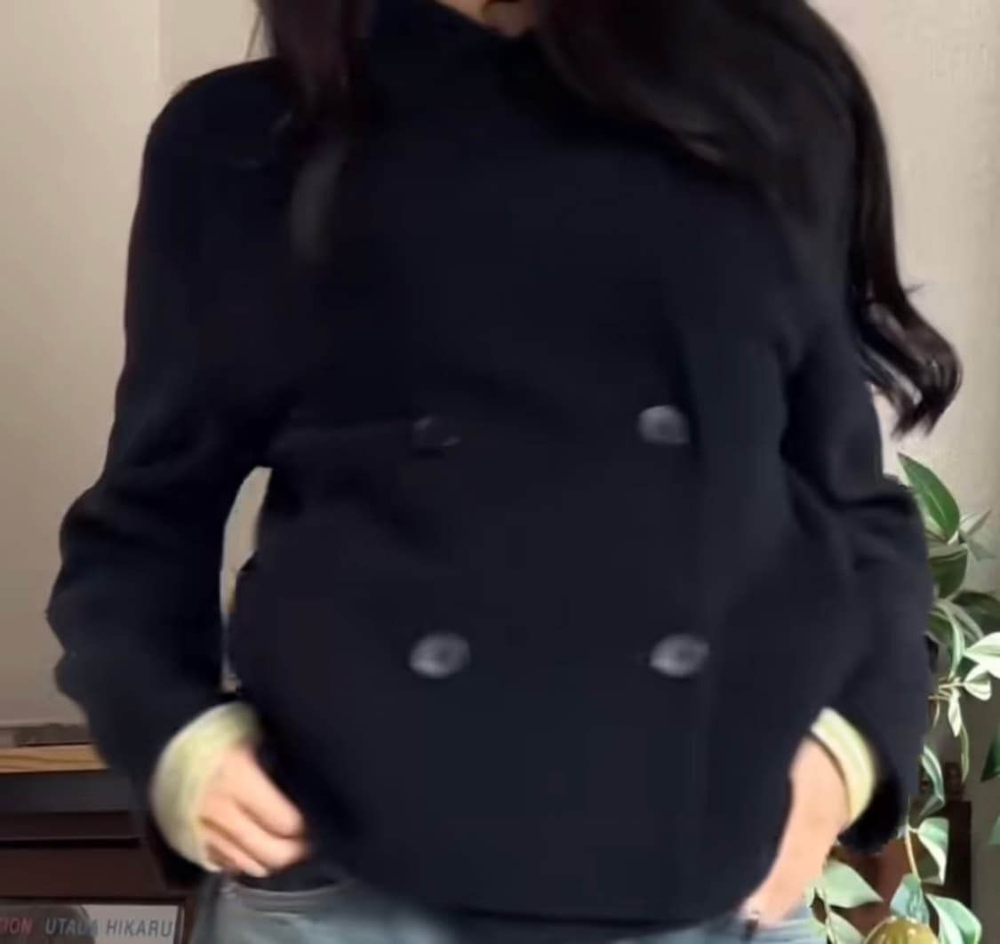 유니클로 더블페이스 숏코트 상품이미지1