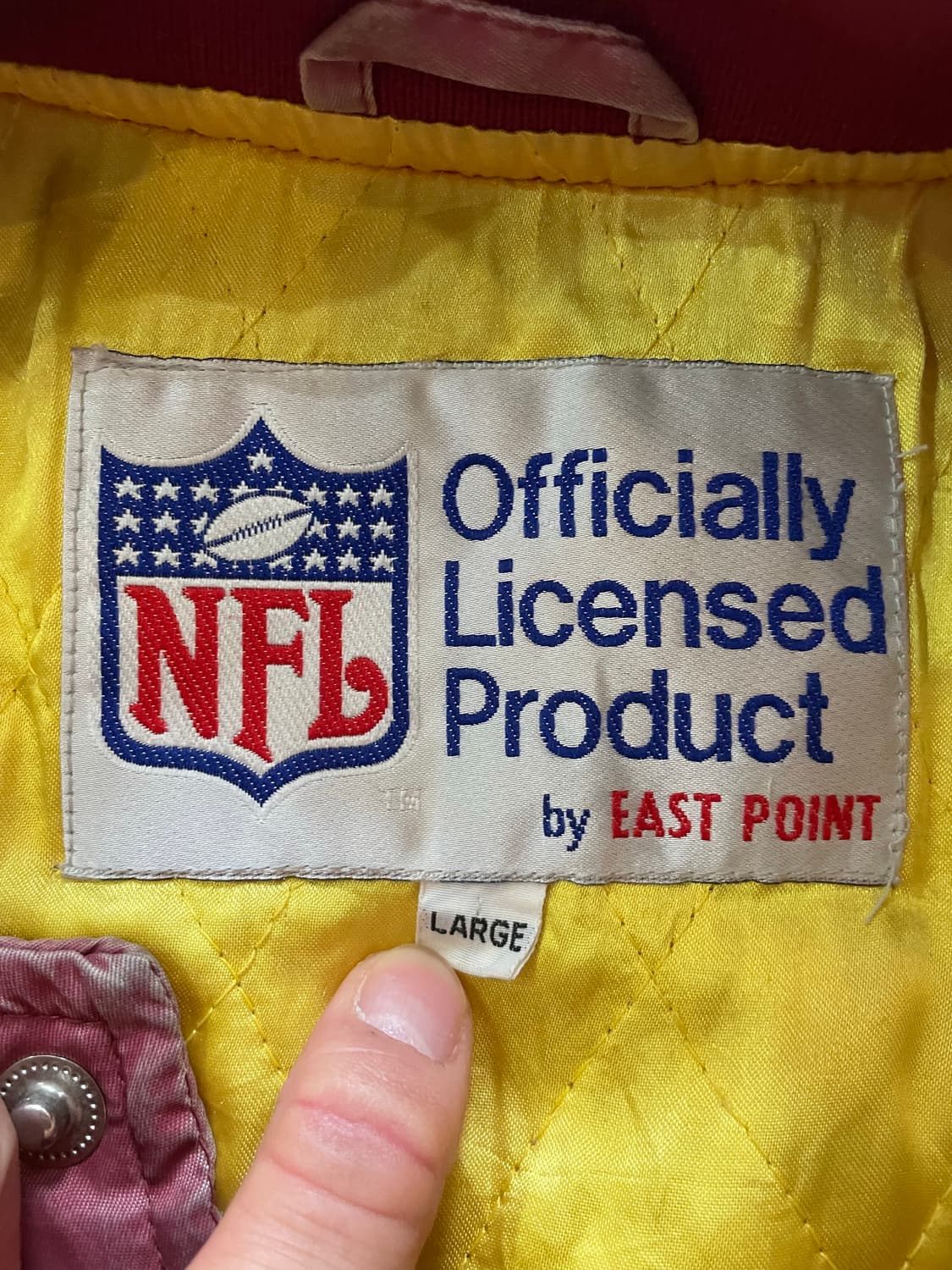 90’s NFL by EAST POINT RED SKINS 자켓 L 상품이미지8