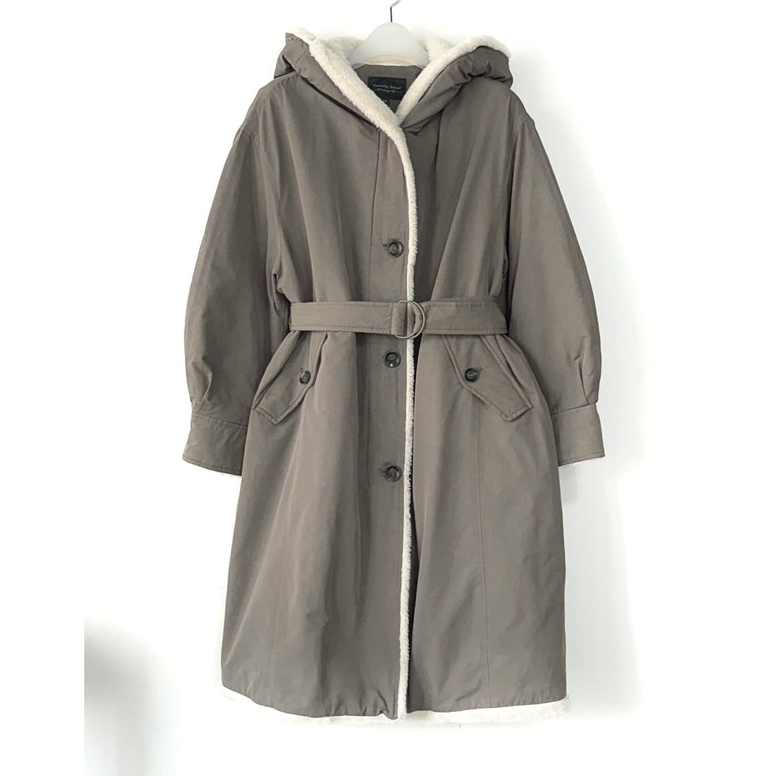 써스데이아일랜드 22 롱 야상 다운 상품이미지2