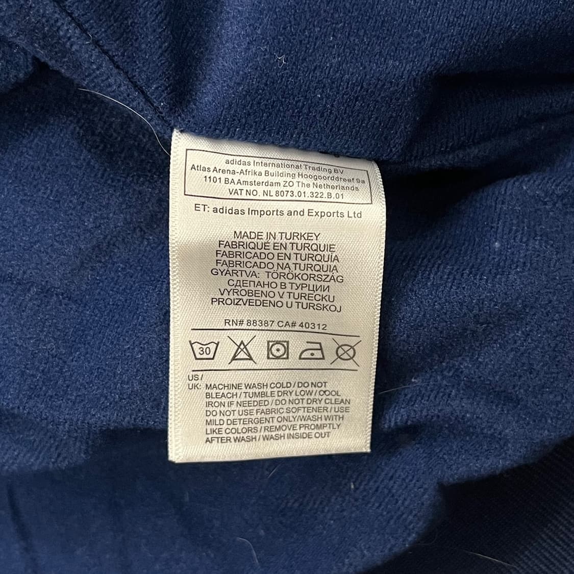 아디다스 네이비 경량 숏패딩  상품이미지6