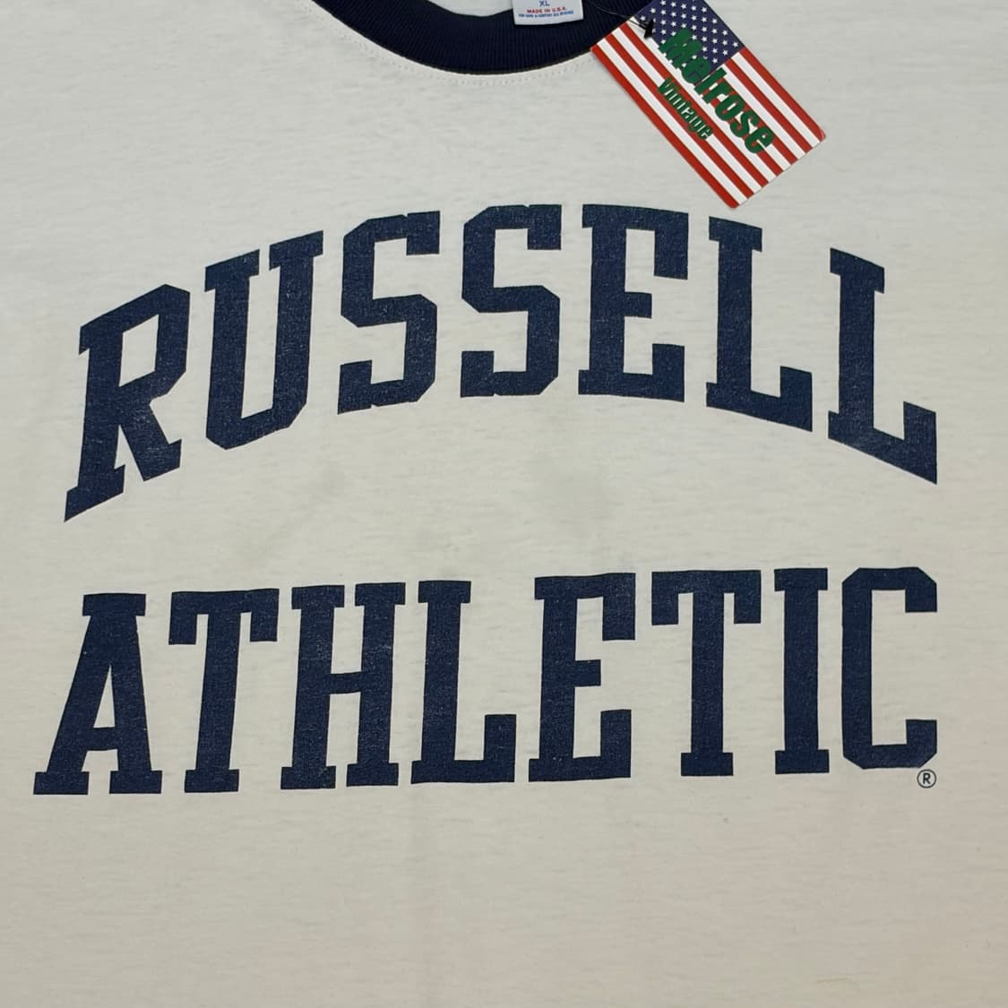 90s Made in USA 미국 빈티지 러셀 링거티 반팔티 상품이미지4