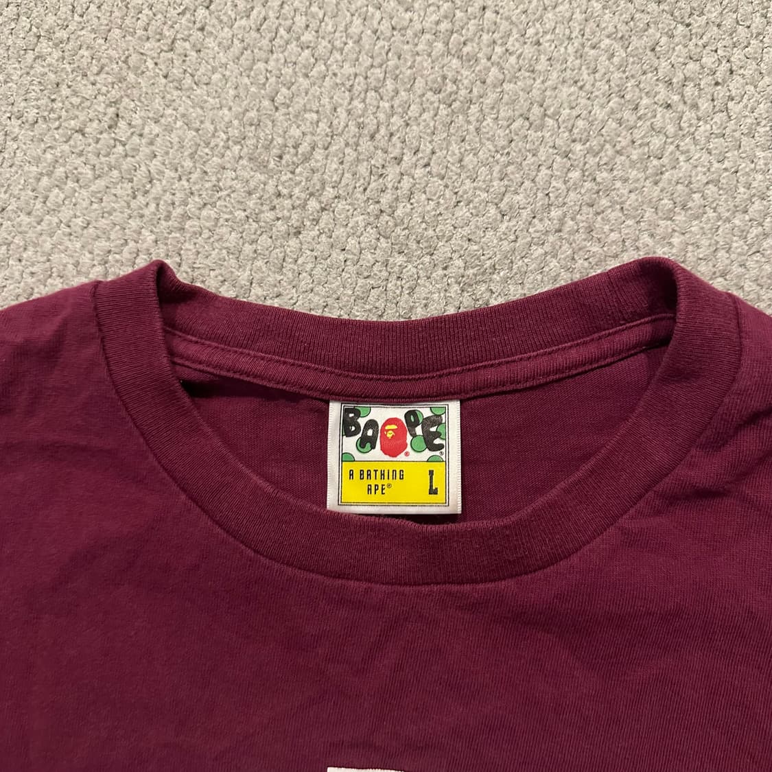 베이프 (Bape) 칼리지 롱슬리브 L 상품이미지5