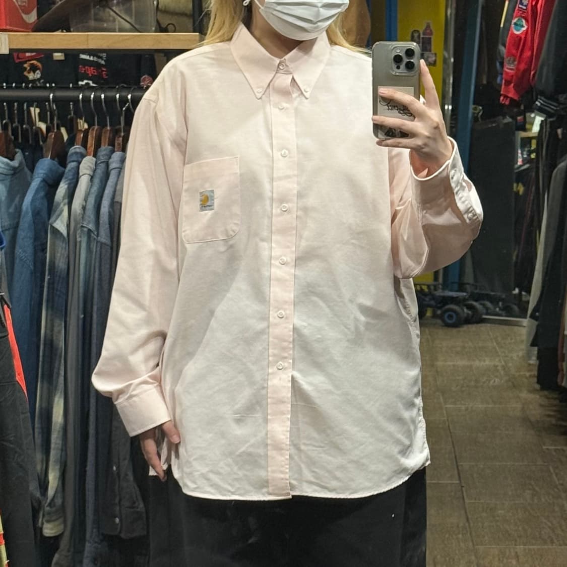 [HI] 칼하트 긴팔셔츠 핑크  상품이미지1