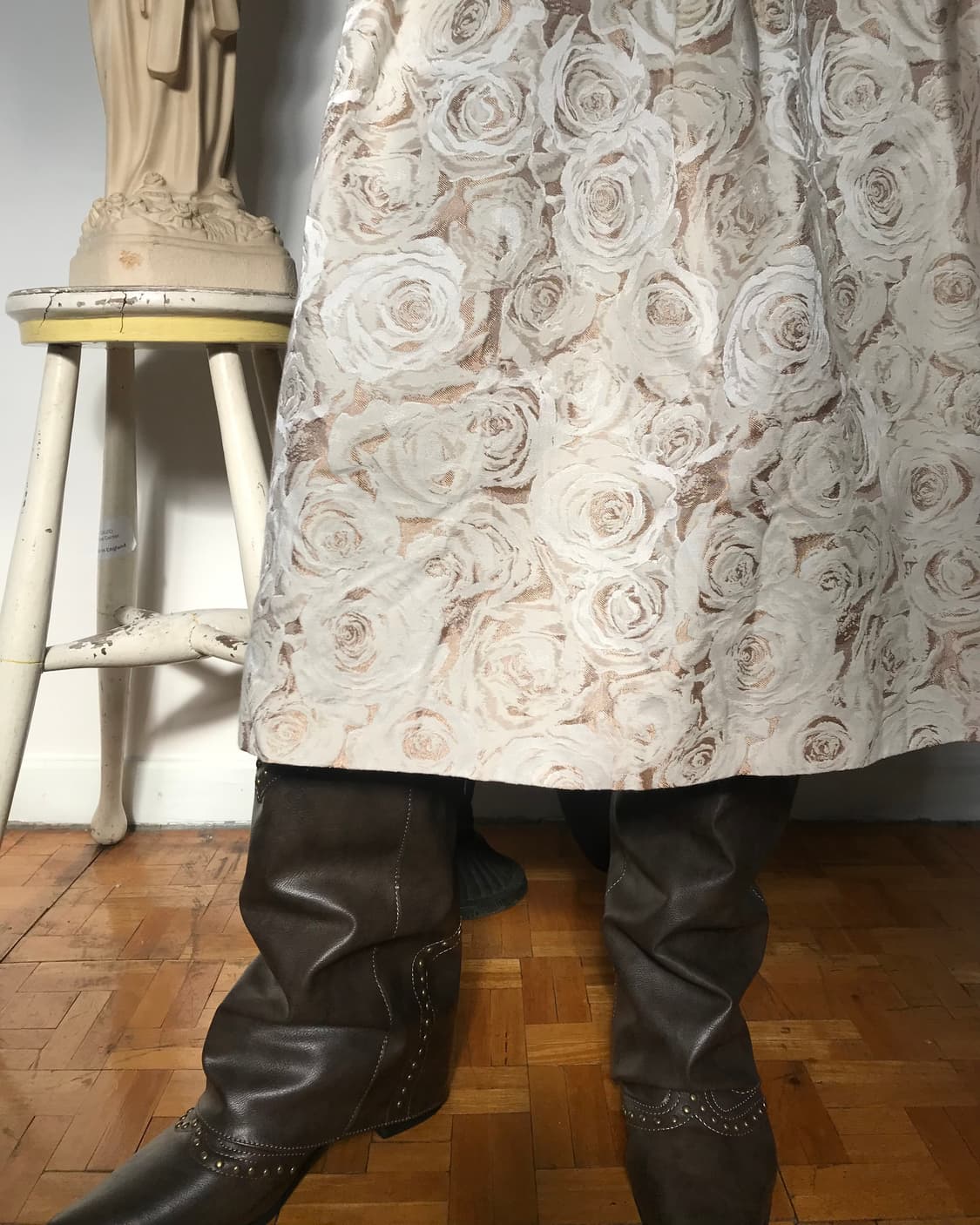 vintage pattern skirt 상품이미지2