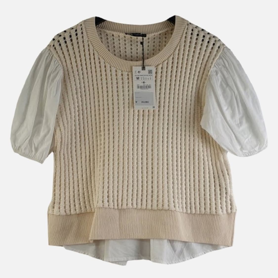 ZARA 여성M 뜨개 블라우스 새상품 M5914 상품이미지1