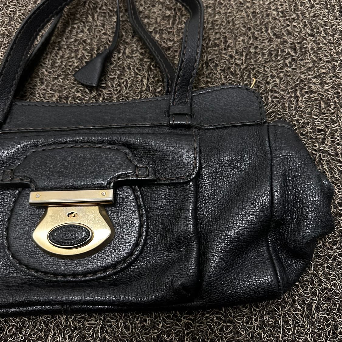 TODS 토즈 여성 가죽 가방 토트백 블랙 상품이미지5