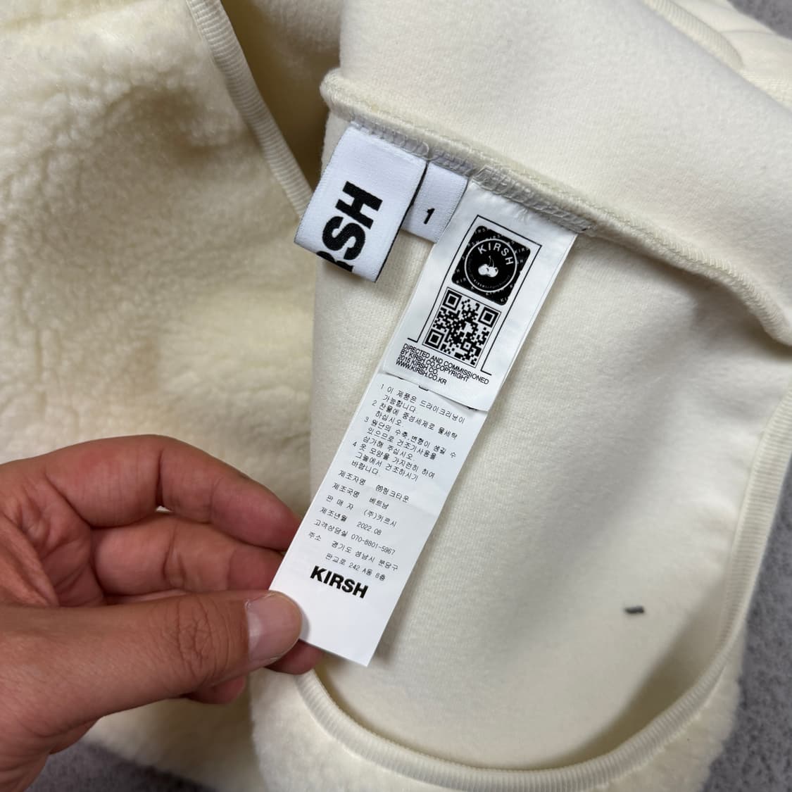 ✨ (바배) 키르시 뽀글이 플리스 집업 상품이미지3