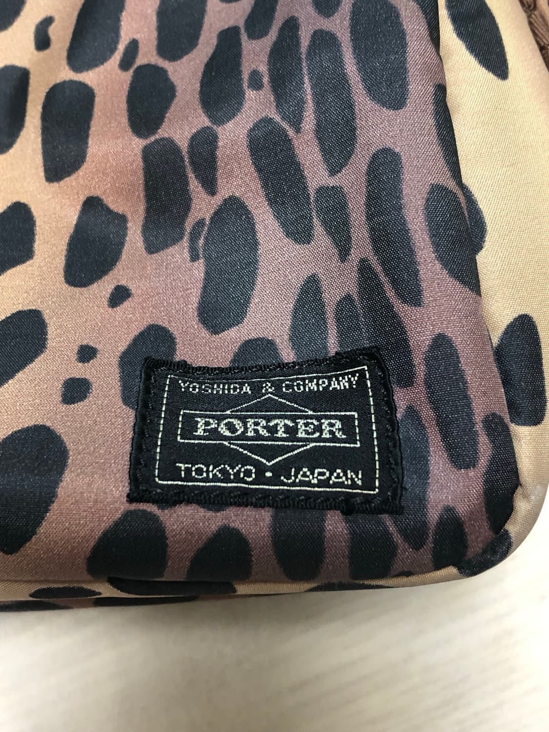 헤드포터 레오파드 사각 나일론 숄더백 핸드백 가방 상품이미지4
