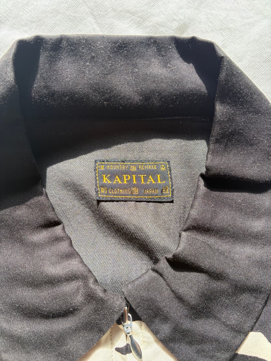 캐피탈 레이온 트윌 본 드리즐러 자켓 블랙 3사이즈 상품이미지3