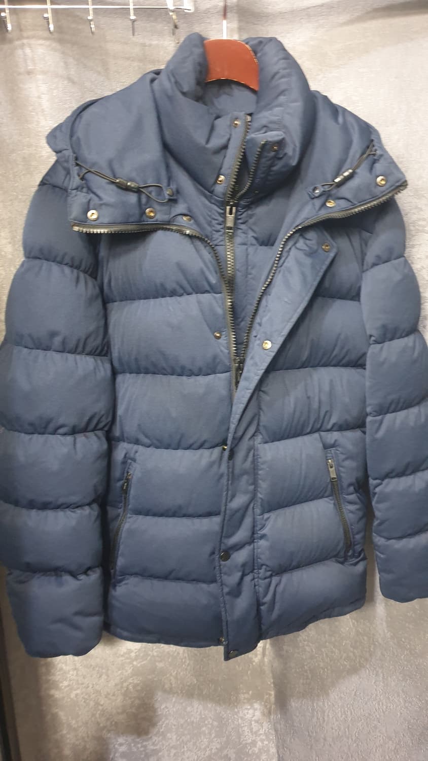 라코스테 남성 구스패딩 네이비 105 상품이미지1