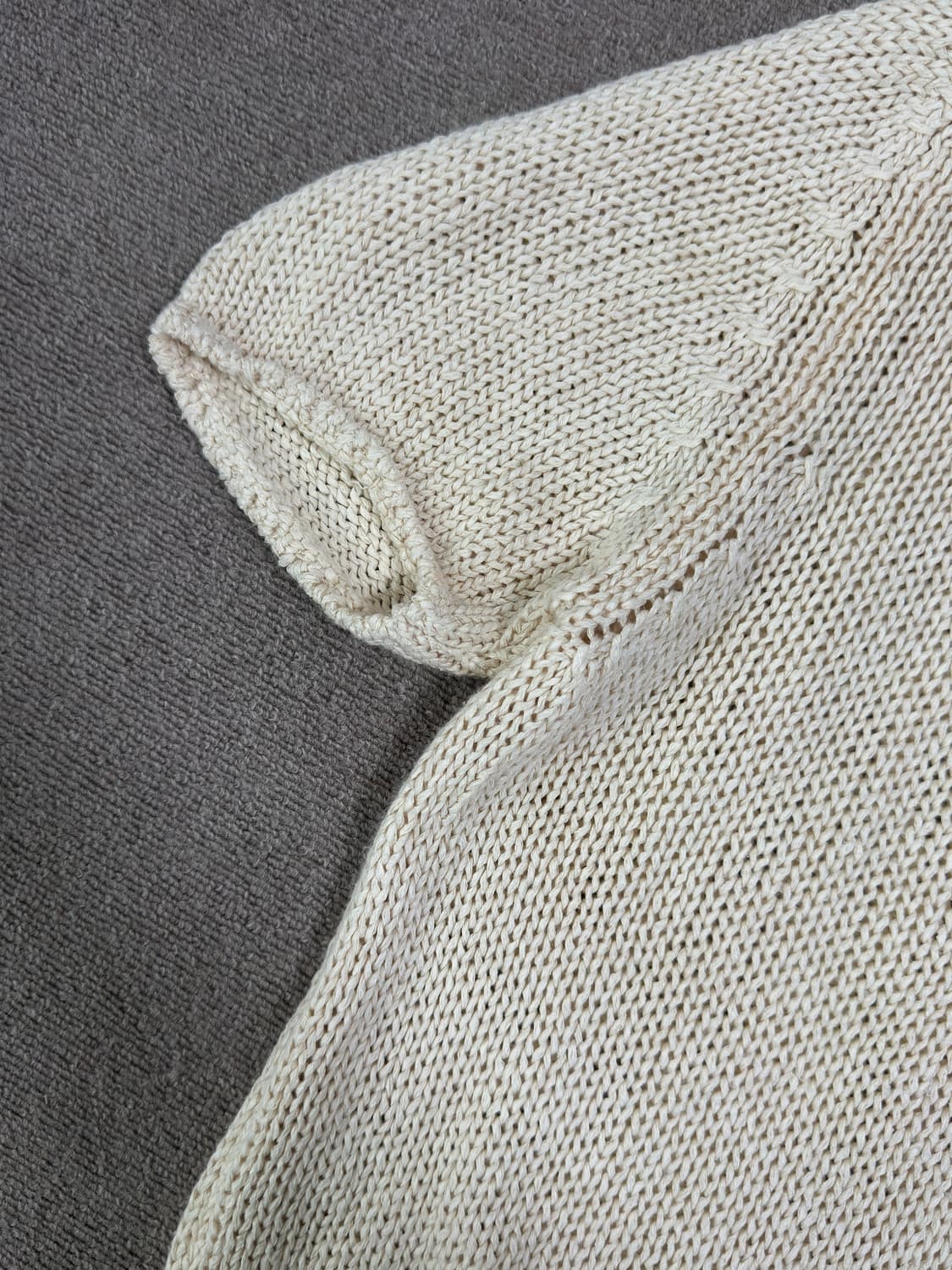 낫띵리튼 코튼 폴로 풀오버 반팔 니트 여름니트 상품이미지3