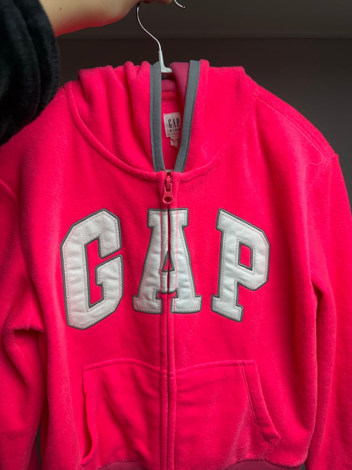 (택 지참 새상품) 갭 핫핑크 후드집업 Gap 상품이미지1