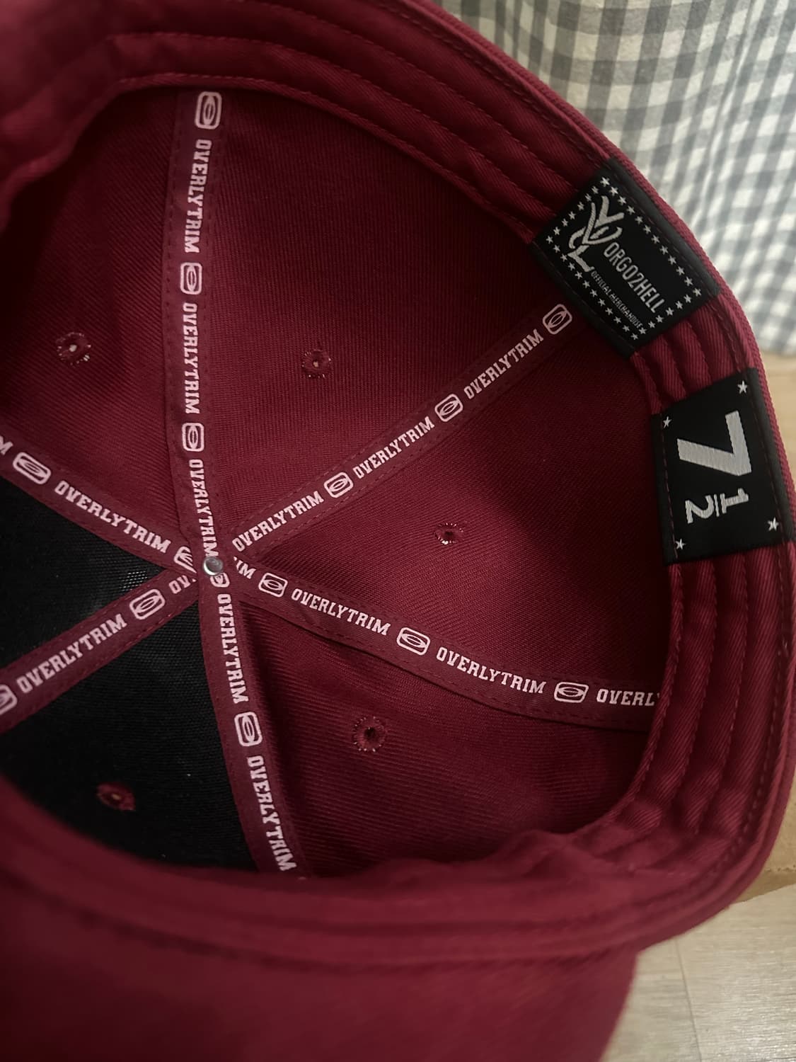 YVL 모자 White on Maroon 상품이미지3