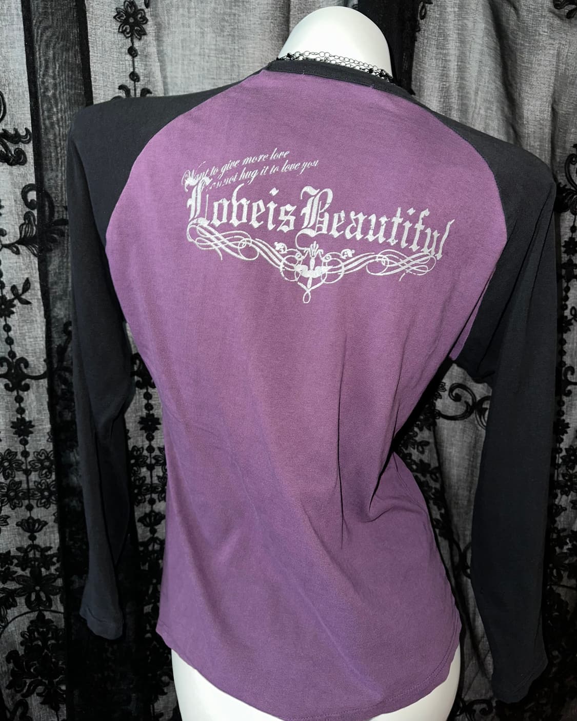 Punk printed purple long sleeve 상품이미지5