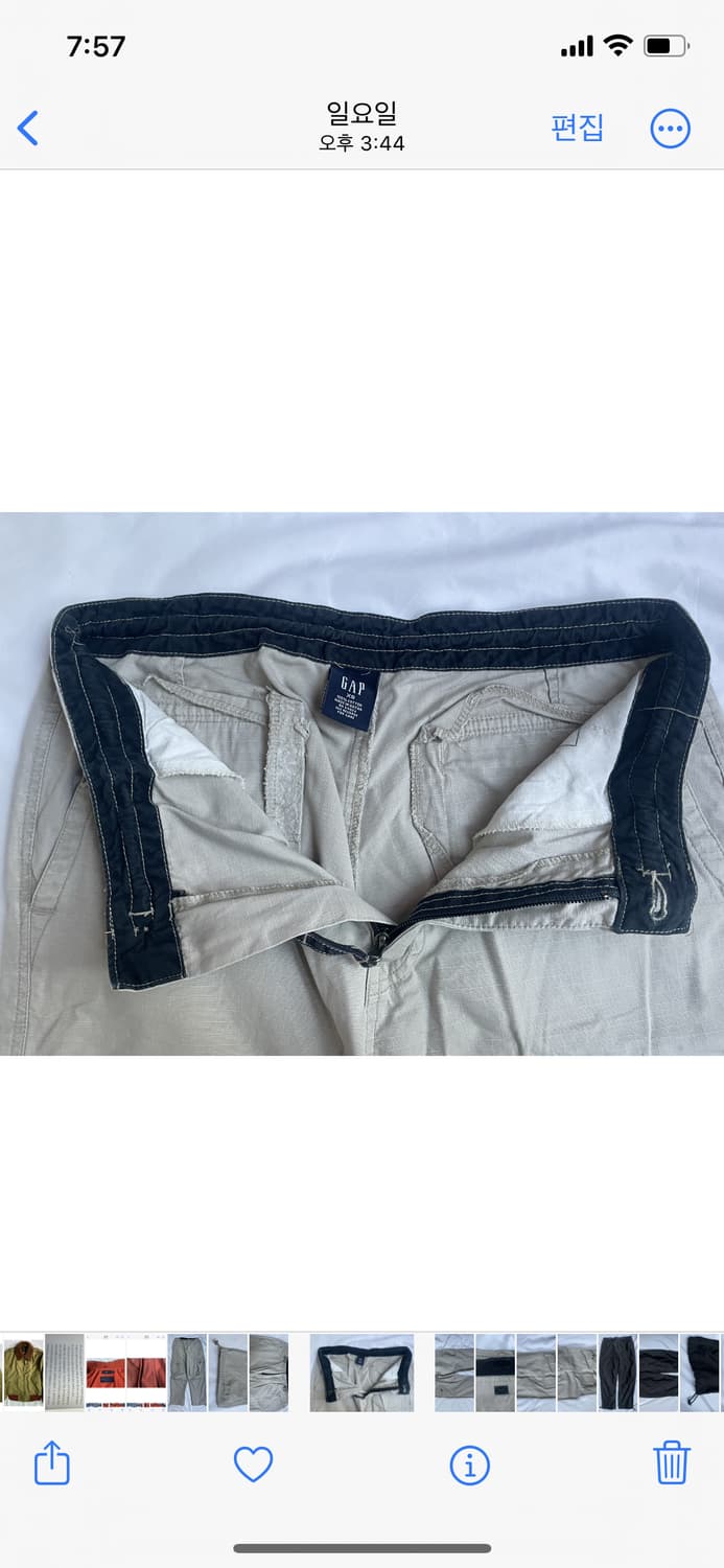 90s 빈티지 gap 올드 갭 카고팬츠 밀리터리 m65 bdu 상품이미지2