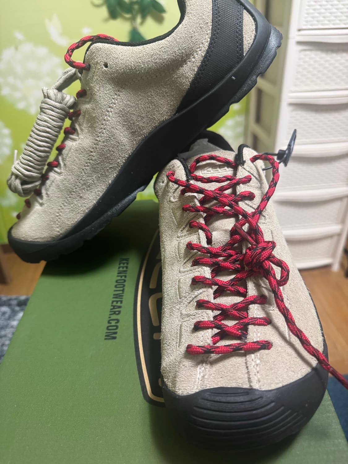 킨 재스퍼 스웨이드 스니커즈 실버 밍키 상품이미지3