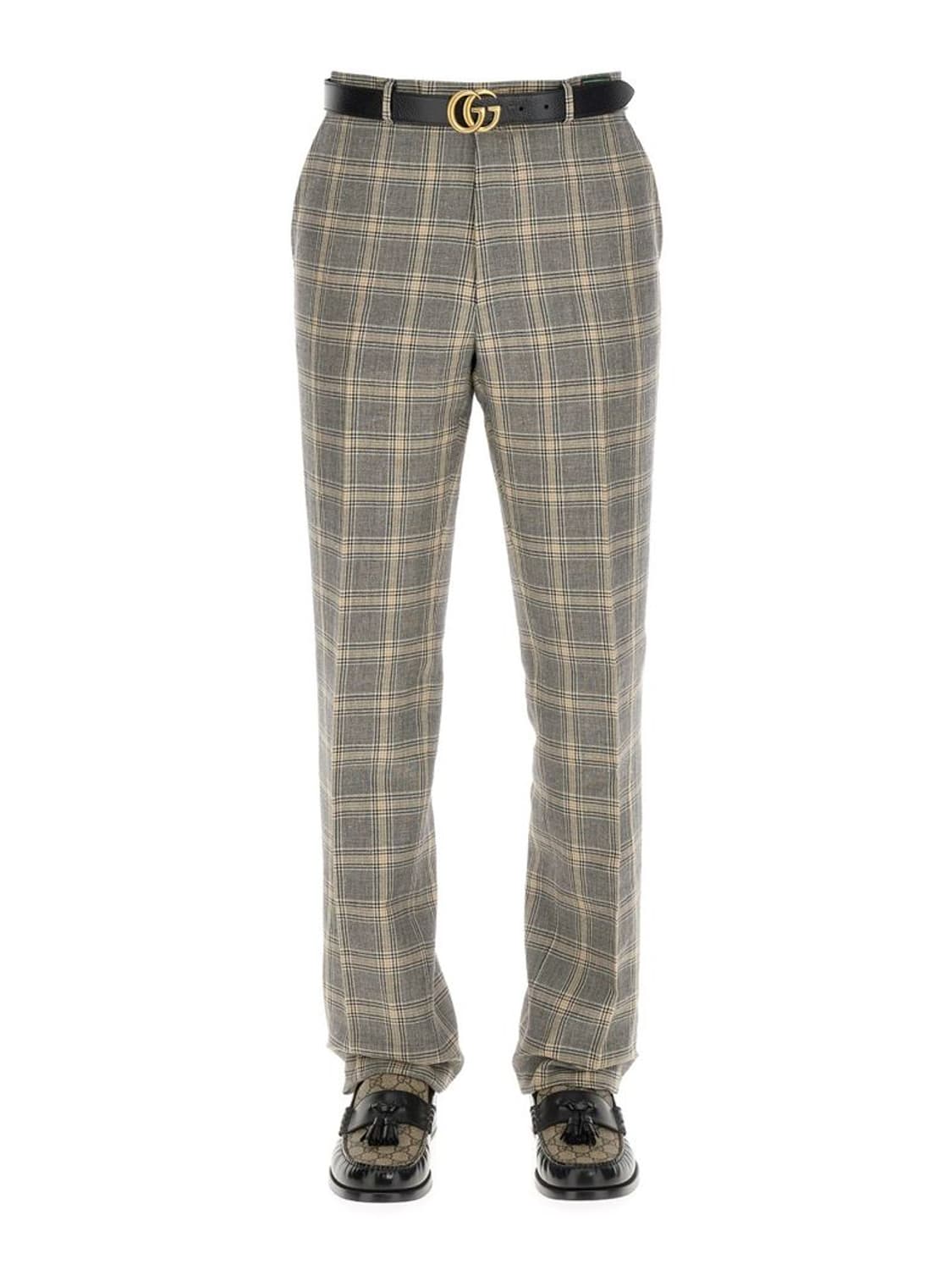 구찌 프린스 웨일즈 체크 패턴 신상 팬츠 상품이미지1