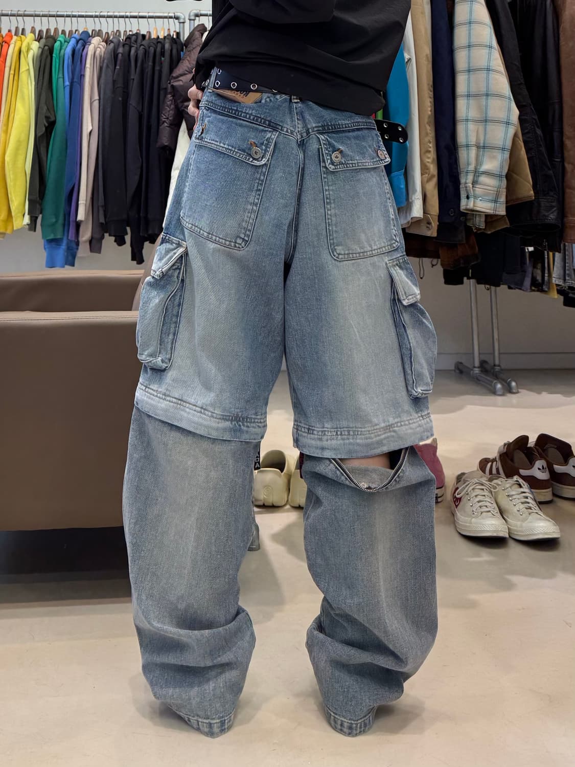 루츠 컨버터블 데님 카고팬츠 상품이미지7