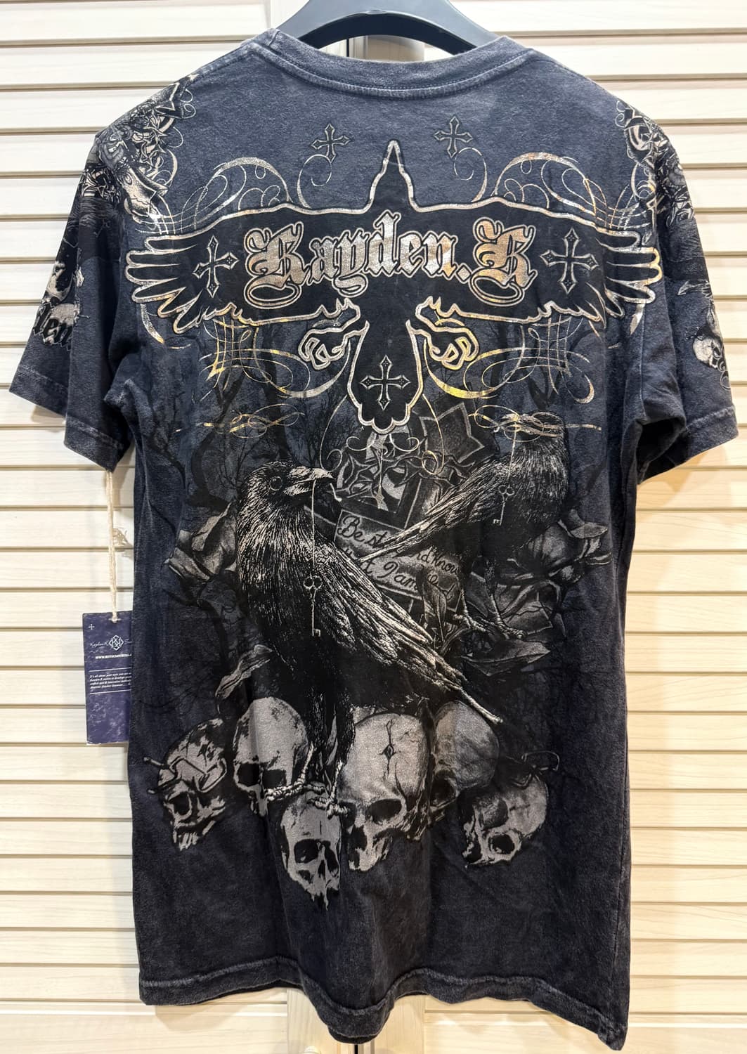 Kayden  K 스컬 그래픽 반팔 티셔츠 made in USA 상품이미지5