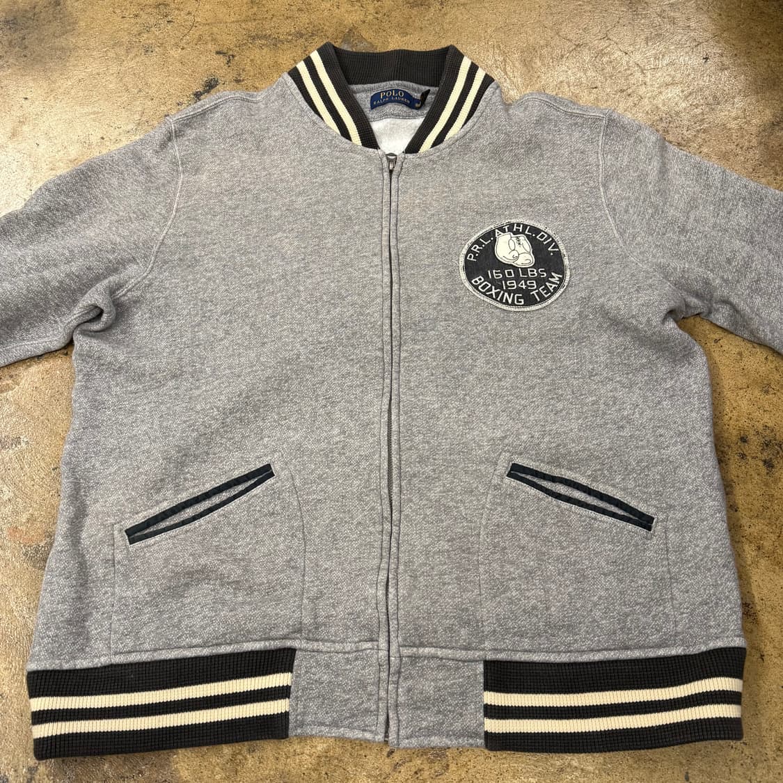 폴로 랄프로렌 그레이 바시티 자켓 상품이미지3